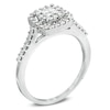 Thumbnail Image 2 of Previously Owned - 1/2 CT. T.W. Quad Princess-Cut Diamond Frame Ring in 10K White Gold
