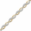 Thumbnail Image 1 of Previously Owned - 1 CT. T.W. Diamond Infinity Link Bracelet in 10K Gold