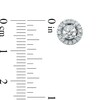 Thumbnail Image 2 of Previously Owned - Vera Wang Love Collection 3/4 CT. T.W. Diamond Frame Stud Earrings in 14K White Gold