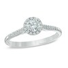 Thumbnail Image 1 of Previously Owned - 1/2 CT. T.W. Diamond Frame Engagement Ring in 14K White Gold