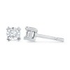 Thumbnail Image 1 of Previously Owned - 1/20 CT. T.W. Diamond Solitaire Stud Earrings in 10K White Gold