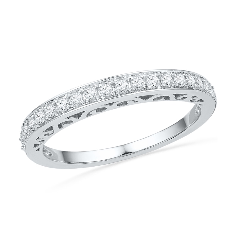 Main Image 1 of Previously Owned - 1/4 CT. T.W. Diamond Anniversary Band in 10K White Gold