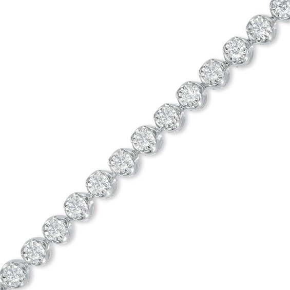 Previously Owned - 2 CT. T.w. Diamond Tennis Bracelet in 14K White Gold