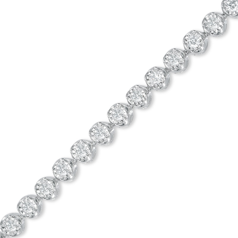 Main Image 1 of Previously Owned - 2 CT. T.W. Diamond Tennis Bracelet in 14K White Gold