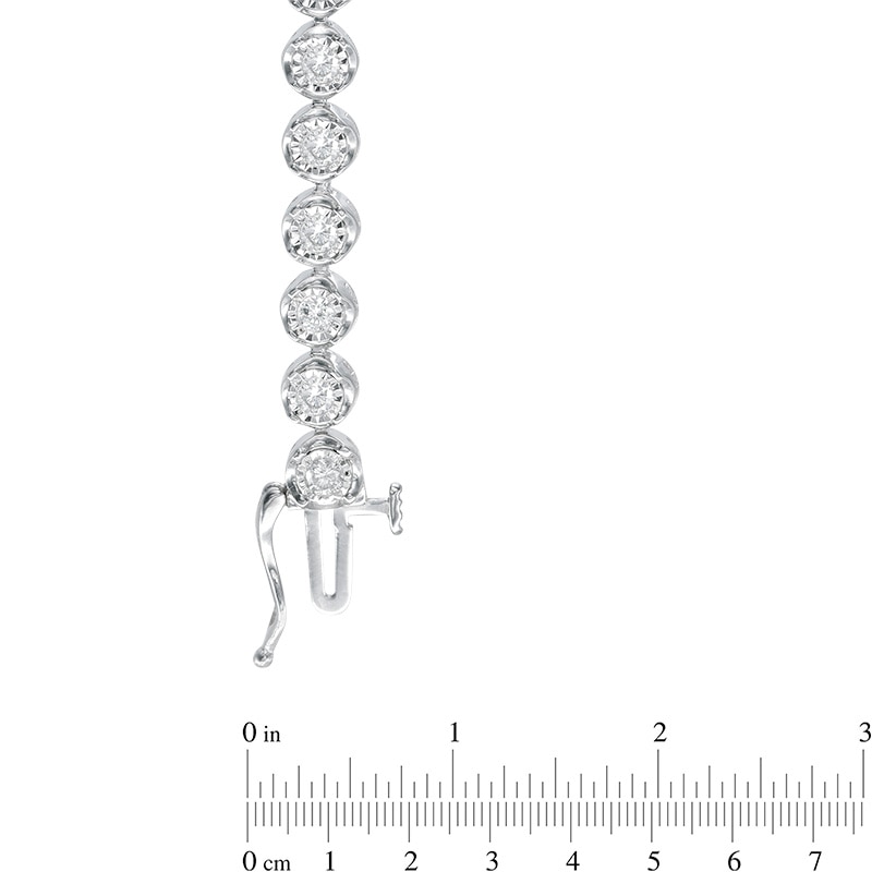 Main Image 2 of Previously Owned - 2 CT. T.W. Diamond Tennis Bracelet in 14K White Gold