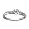 Thumbnail Image 1 of Previously Owned - Cherished Promise Collection™ Diamond Accent Heart Cluster Promise Ring in 10K White Gold