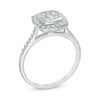 Thumbnail Image 2 of Previously Owned - 1/2 CT. T.W. Composite Diamond Square Frame Engagement Ring in 10K White Gold