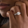 Thumbnail Image 3 of Previously Owned - 1/5 CT. T.W. Multi-Diamond Diamond Frame Promise Ring in 10K White Gold