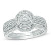 Thumbnail Image 1 of Previously Owned - 1/2 CT. T.W. Diamond Frame Bridal Set In 10K White Gold