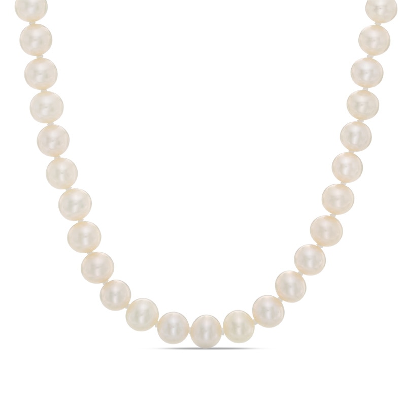 Previously Owned - 6.0 - 7.0mm Cultured Freshwater Pearl Strand Necklace with 14K Gold Clasp