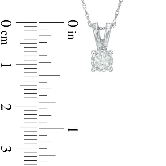 Previously Owned - 1/4 CT. T.w. Diamond Solitaire Pendant and Earrings Set in 10K White Gold