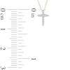 Thumbnail Image 2 of Previously Owned - Diamond Accent Bold Cross Pendant in 10K Gold