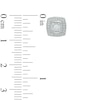 Thumbnail Image 2 of Previously Owned - 1/4 CT. T.W. Diamond Square Frame Stud Earrings in 10K White Gold