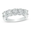 Thumbnail Image 1 of Previously Owned - 1 CT. T.W. Diamond Five Stone Anniversary Band in 10K White Gold