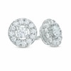 Thumbnail Image 0 of Previously Owned - 1 CT. T.W. Diamond Frame Stud Earrings in 10K White Gold
