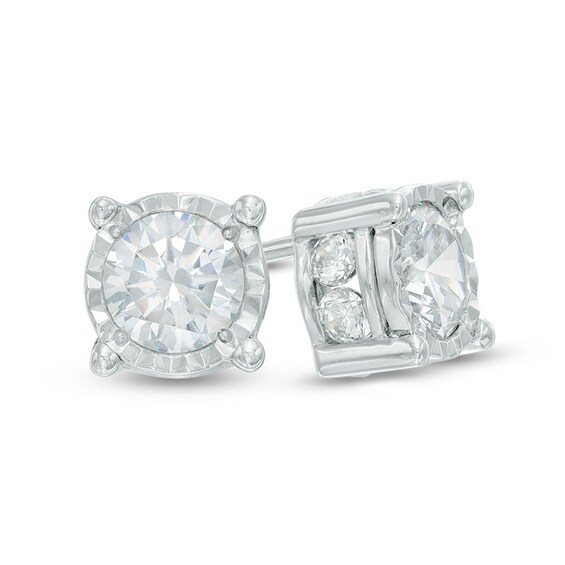 Previously Owned - 2 CT. T.w. Diamond Stud Earrings in 10K White Gold