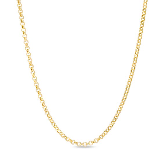 Previously Owned - Men's 2.3mm Rolo Chain Necklace in 14K Gold - 30"