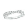 Thumbnail Image 1 of Previously Owned - 1/2 CT. T.W. Diamond Crossover Anniversary Band in 14K White Gold
