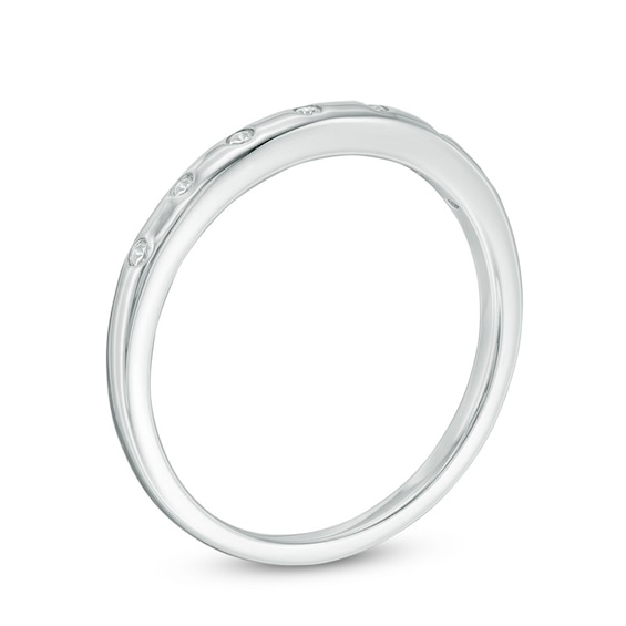 Previously Owned - Diamond Accent Wedding Band in 14K White Gold (H/Si2)