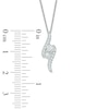 Thumbnail Image 2 of Previously Owned - Ever Us® 1/4 CT. T.W. Two-Stone Diamond Bypass Pendant in 14K White Gold - 19"