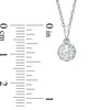 Thumbnail Image 2 of Previously Owned - 1/2 CT. T.W. Diamond Frame Pendant in 10K White Gold - 17"