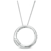 Thumbnail Image 2 of Previously Owned - Ever Us® 1/3 CT. T.W. Two-Stone Diamond Open Circle Pendant in 14K White Gold - 19"