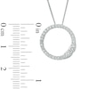 Thumbnail Image 4 of Previously Owned - Ever Us® 1/3 CT. T.W. Two-Stone Diamond Open Circle Pendant in 14K White Gold - 19"