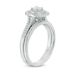 Thumbnail Image 2 of Previously Owned - 1/2 CT. T.W.  Diamond Double Cushion Frame Bridal Set in 14K White Gold