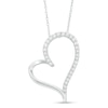 Thumbnail Image 0 of Previously Owned - 1/6 CT. T.W. Diamond Heart Pendant in 10K White Gold