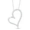 Thumbnail Image 1 of Previously Owned - 1/6 CT. T.W. Diamond Heart Pendant in 10K White Gold