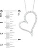 Thumbnail Image 1 of Previously Owned - 1/6 CT. T.W. Diamond Heart Pendant in 10K White Gold