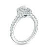 Thumbnail Image 2 of Previously Owned - Vera Wang Love Collection 3/4 CT. T.W. Oval Diamond Tiered Frame Engagement Ring in 14K White Gold
