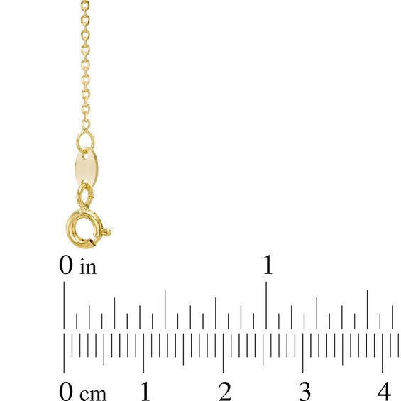 Previously Owned - Made in Italy Glitter Enamel Bar Station Necklace in 14K Gold