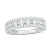 Thumbnail Image 1 of Previously Owned - 1/2 CT. T.W. Diamond Three Row Wedding Band in 10K White Gold