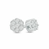 Thumbnail Image 1 of Previously Owned - 1/5 CT. T.W. Diamond Flower Stud Earrings in 10K White Gold