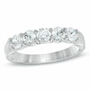 Thumbnail Image 1 of Previously Owned - Celebration Ideal 1 CT. T.W. Diamond Five Stone Band in 14K White Gold (I/I1)