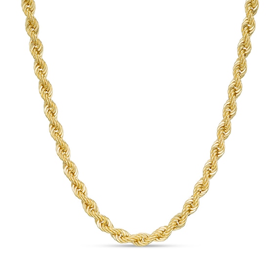Previously Owned - 020 Gauge Rope Chain Necklace in 14K Gold - 22"