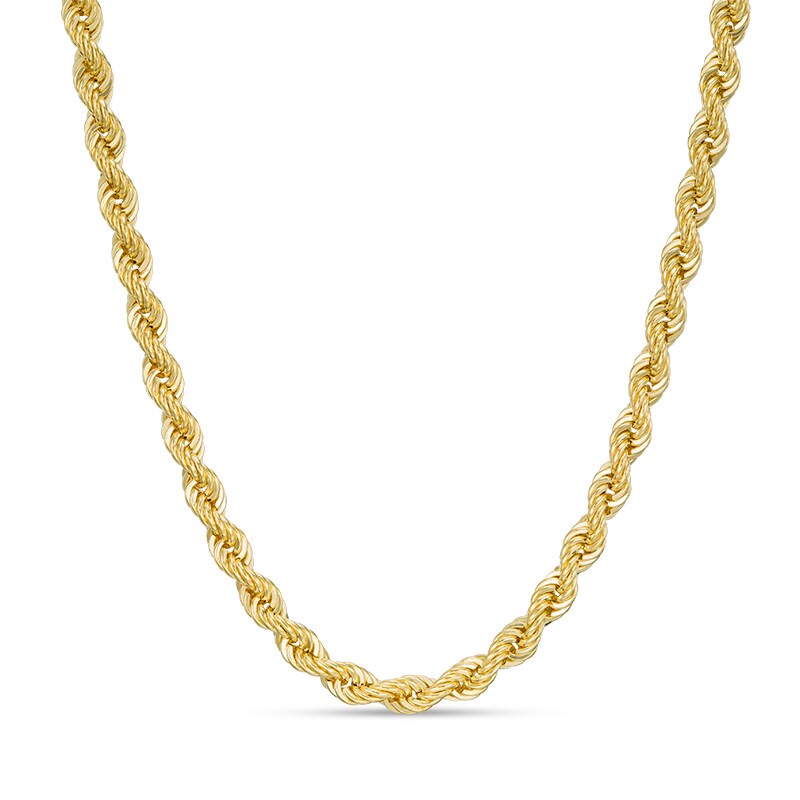Main Image 1 of Previously Owned - 020 Gauge Rope Chain Necklace in 14K Gold - 22"