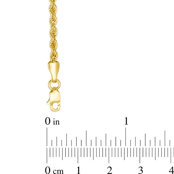 Previously Owned - 020 Gauge Rope Chain Necklace in 14K Gold - 22"