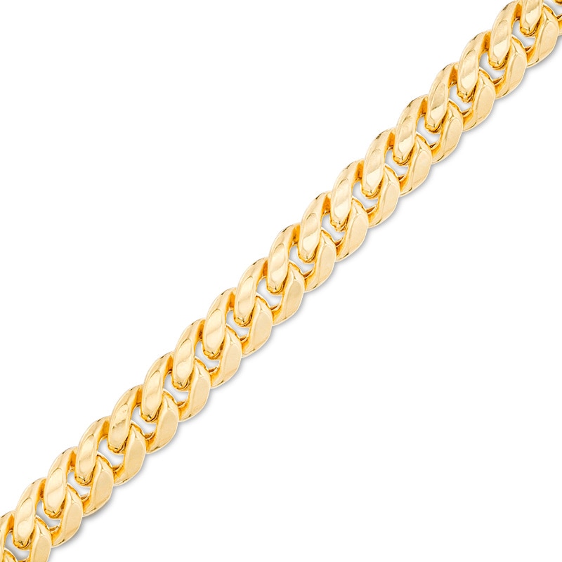 Previously Owned - Made in Italy Men's 6.8mm Cuban Link Chain Bracelet in 14K Gold - 8.5"