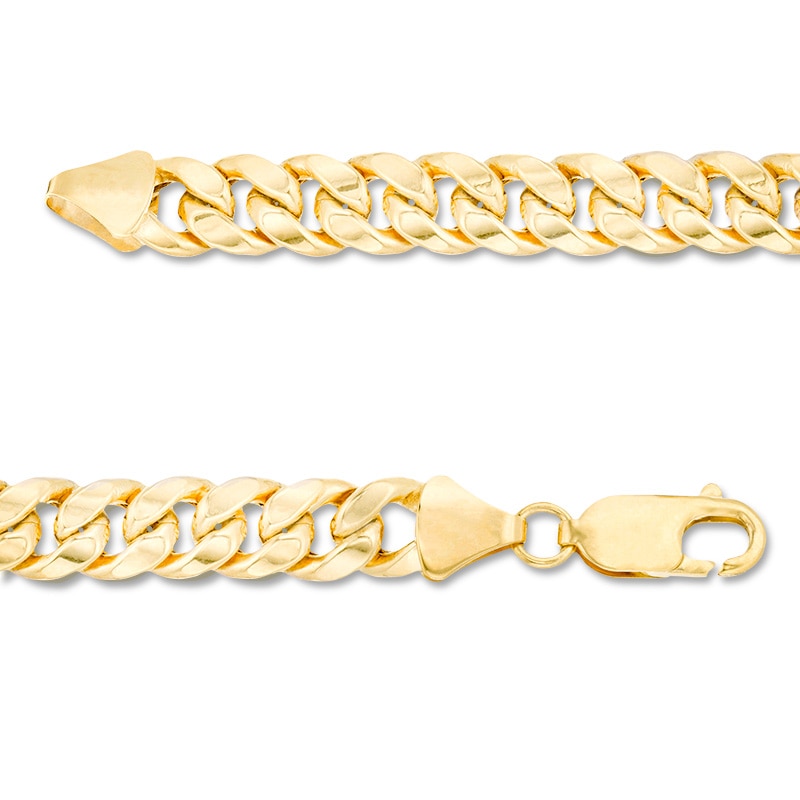 Previously Owned - Made in Italy Men's 6.8mm Cuban Link Chain Bracelet in 14K Gold - 8.5"