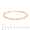 Thumbnail Image 2 of Previously Owned - Made in Italy Men's 6.8mm Cuban Link Chain Bracelet in 14K Gold - 8.5"