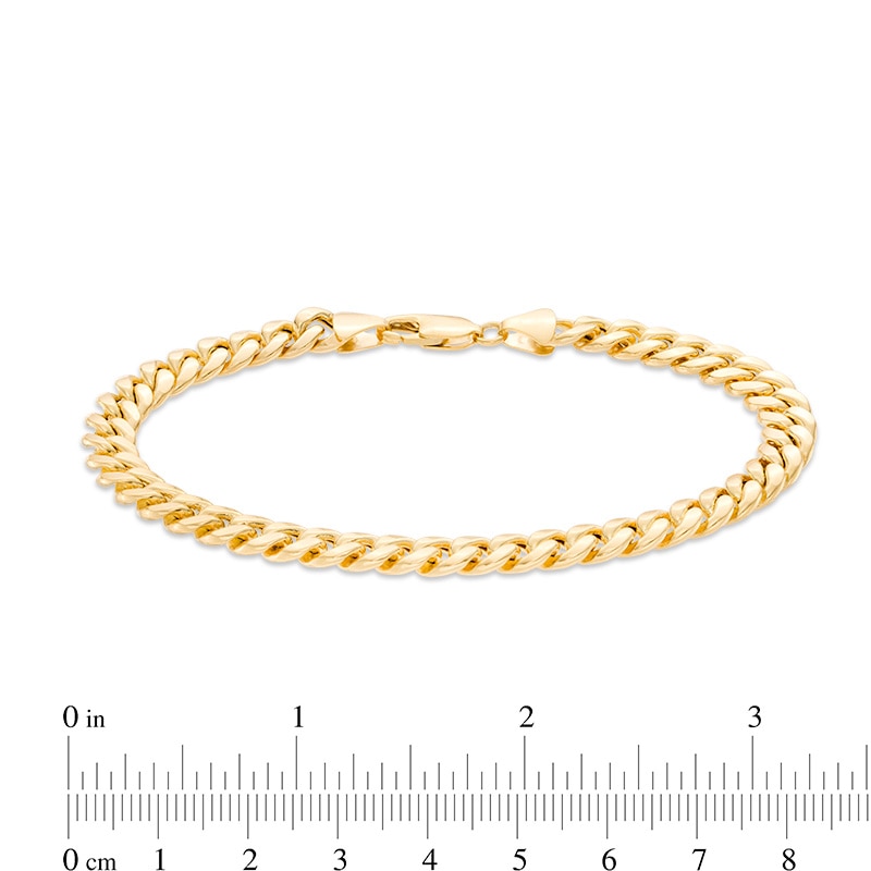 Previously Owned - Made in Italy Men's 6.8mm Cuban Link Chain Bracelet in 14K Gold - 8.5"