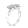 Thumbnail Image 1 of Previously Owned - 1/4 CT. T.W. Diamond Past Present Future® Bypass Engagement Ring in 10K White Gold