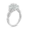 Thumbnail Image 2 of Previously Owned - Celebration Ideal 1-1/2 CT. T.W. Emerald-Cut Diamond Frame Engagement Ring in 14K White Gold (I/I1)