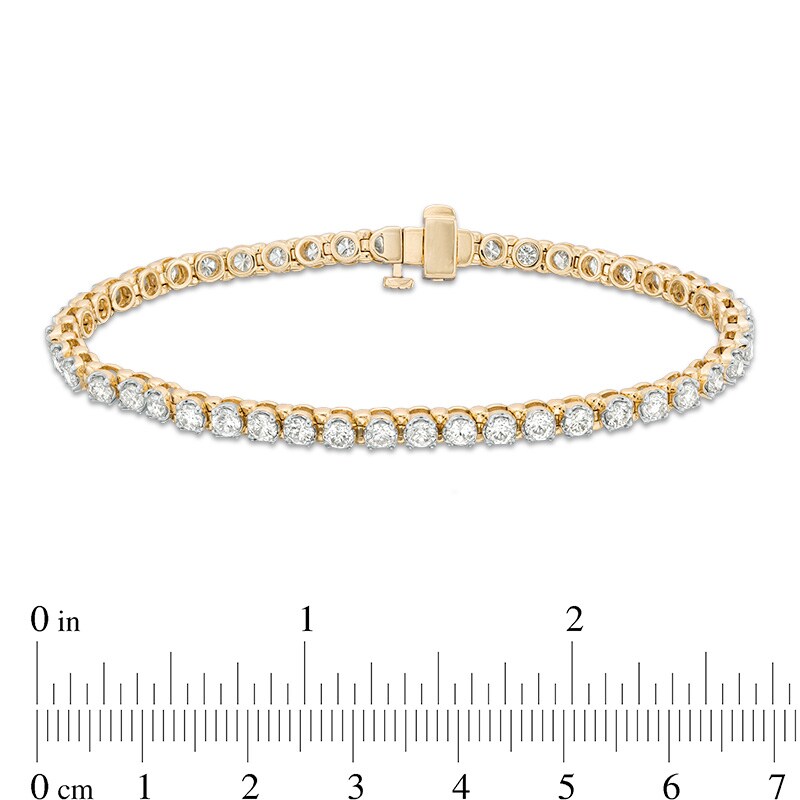 Main Image 3 of Previously Owned - 4 CT. T.W. Diamond Tennis Bracelet in 10K Gold