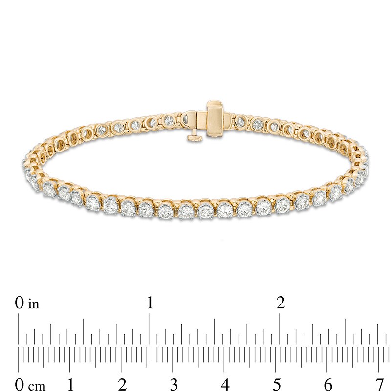 Previously Owned - 4 CT. T.W. Diamond Tennis Bracelet in 10K Gold