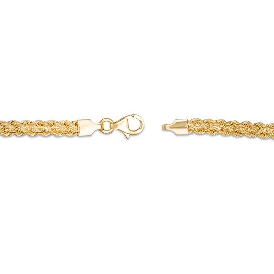 Previously Owned - Made in Italy 4.2mm Double Rope Chain Bracelet in 14K Gold - 7.5"