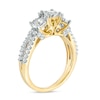Thumbnail Image 2 of Previously Owned - 1 CT. T.W. Diamond Past Present Future® Engagement Ring in 10K Gold