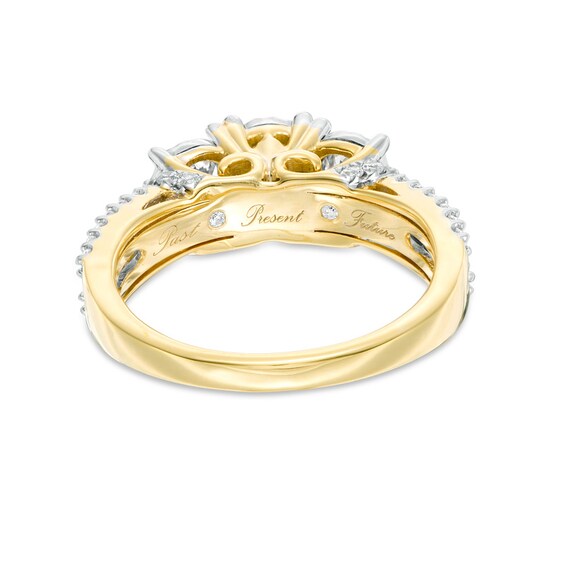 Previously Owned - 1 CT. T.w. Diamond Past Present FutureÂ® Engagement Ring in 10K Gold